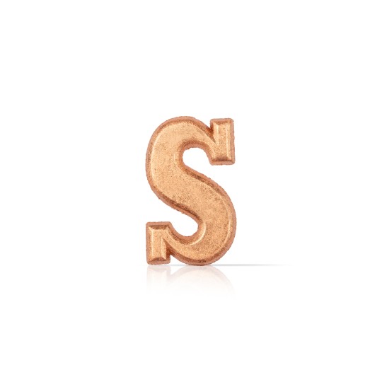 Letter S bronze