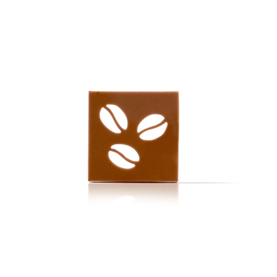 Lace square coffee beans